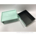 Home Hotel Green Wooden Drawer Box For Storage